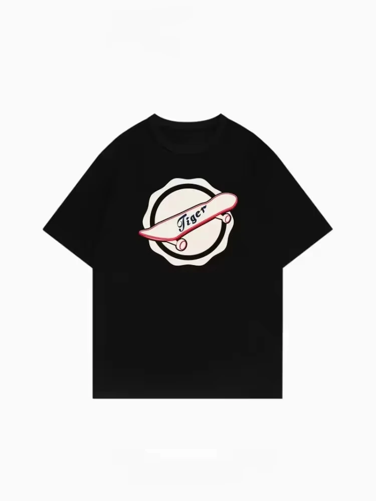 Mens Fashion Dress Shirts - Original hip-hop fashion printed summer dress