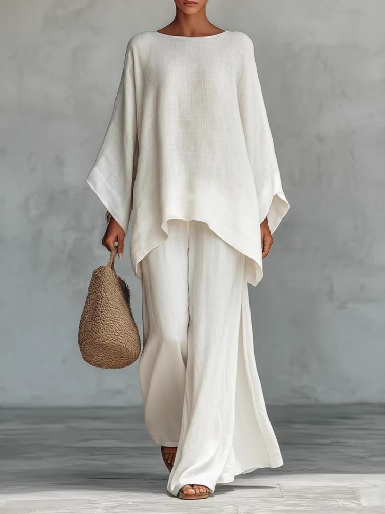 Men'S Fashion Linen Pants - Summer New Fashion Linen Loose Long-sleeved