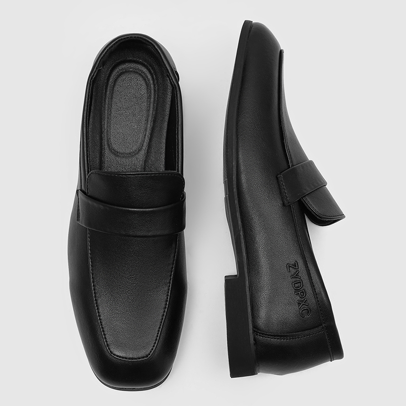 Mens Fashion Urban - Men Black Simple Fashionable Loafers Are