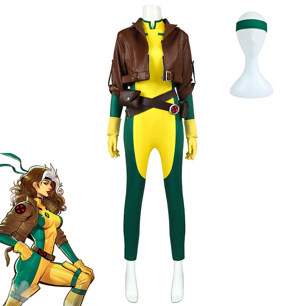 Mens Fashion Jumpsuit - 2026 New Rogue X-Men Cosplay Bodysuit