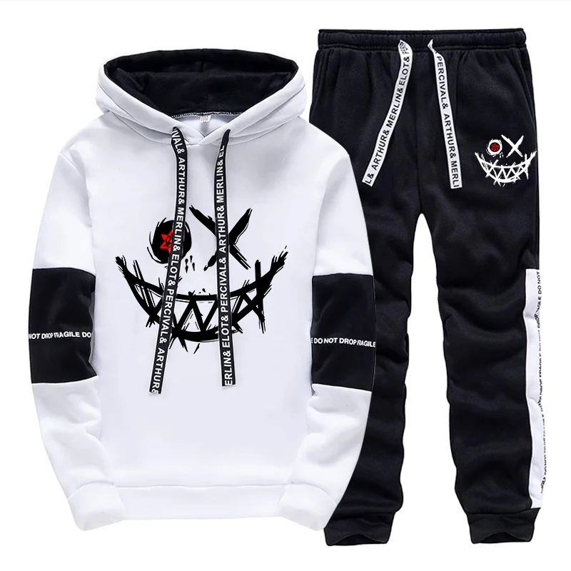 Mens Fashion Urban - Men's Set/Hoodie/Pants 2026 Autumn Daily Casual