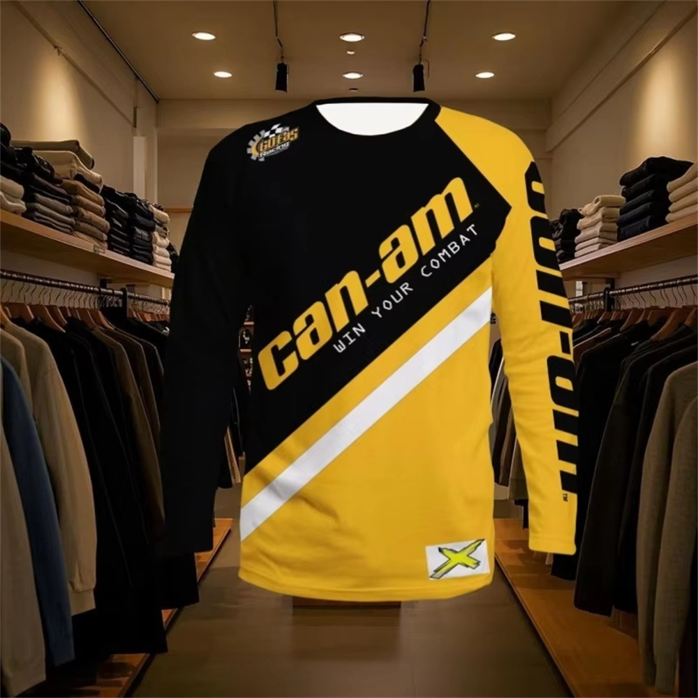 Men'S Fashion Usa - Motorcycle Racing Long Sleeve Round Neck