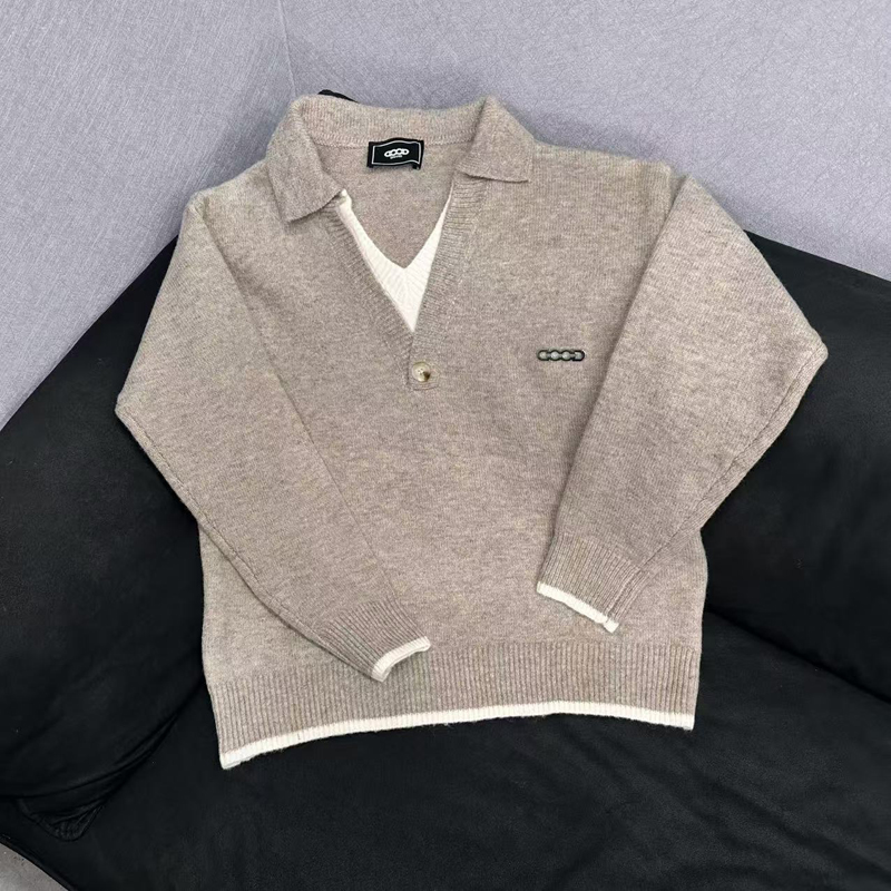 Men'S Fashion V Neck Sweater - 26ss Winter Fashion Street New GOODBRAND