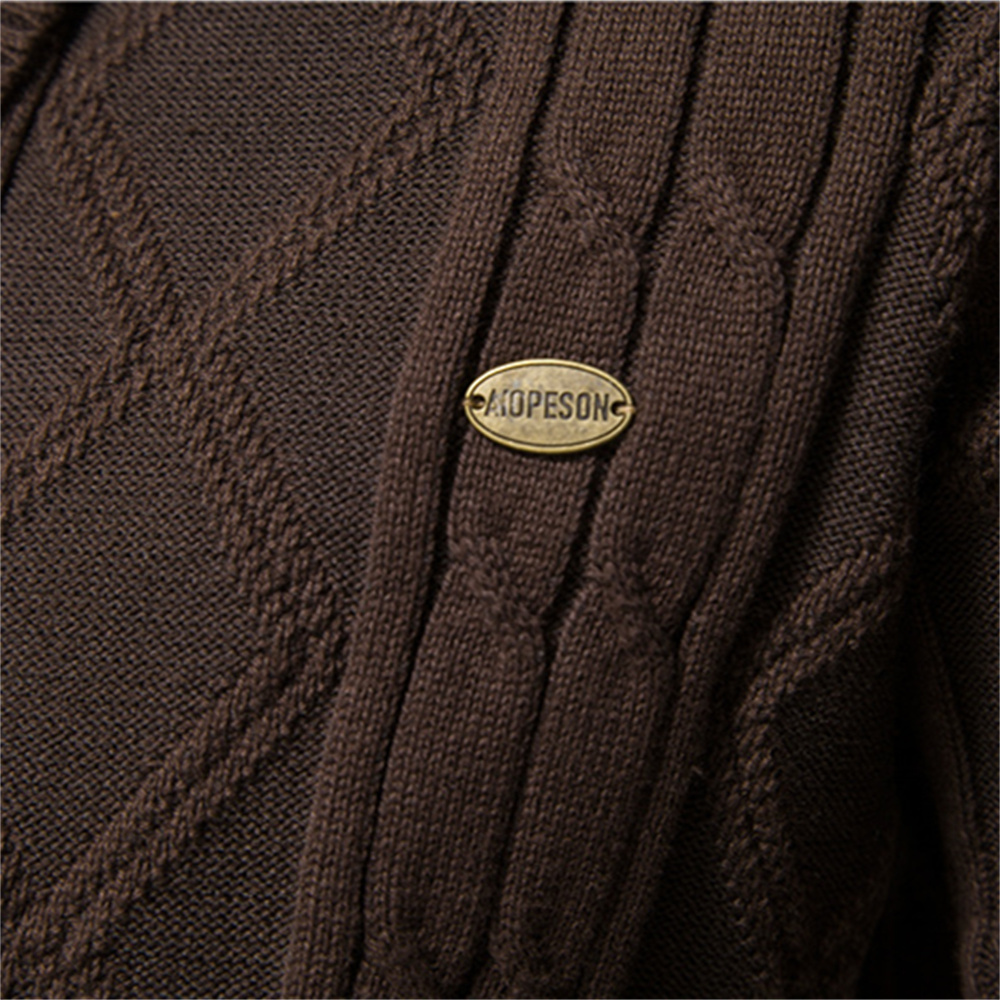 AIOPESON Cotton Argyle Cardiga - Men'S Fashion V Neck Sweater review and price