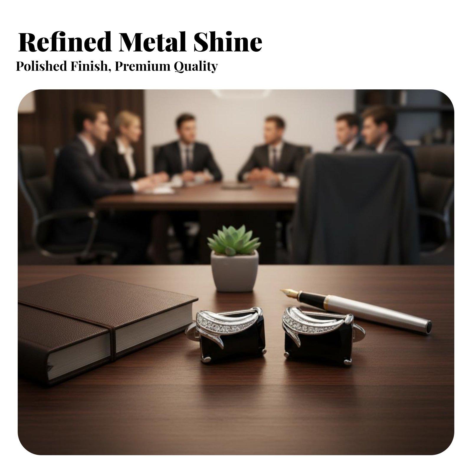 Fashion Crystal Men Cufflinks  - Mens Fashion Dress Shirts review and price