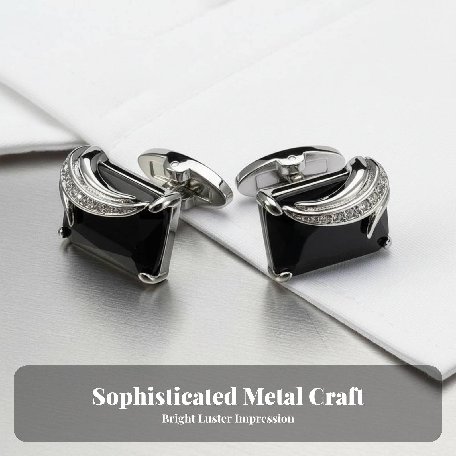 Fashion Crystal Men Cufflinks  - Mens Fashion Dress Shirts review and price