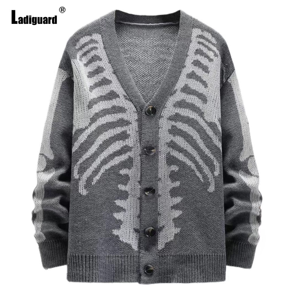 Ladiguard Men Retro Knitted Sw - Men'S Fashion V Neck Sweater review and price