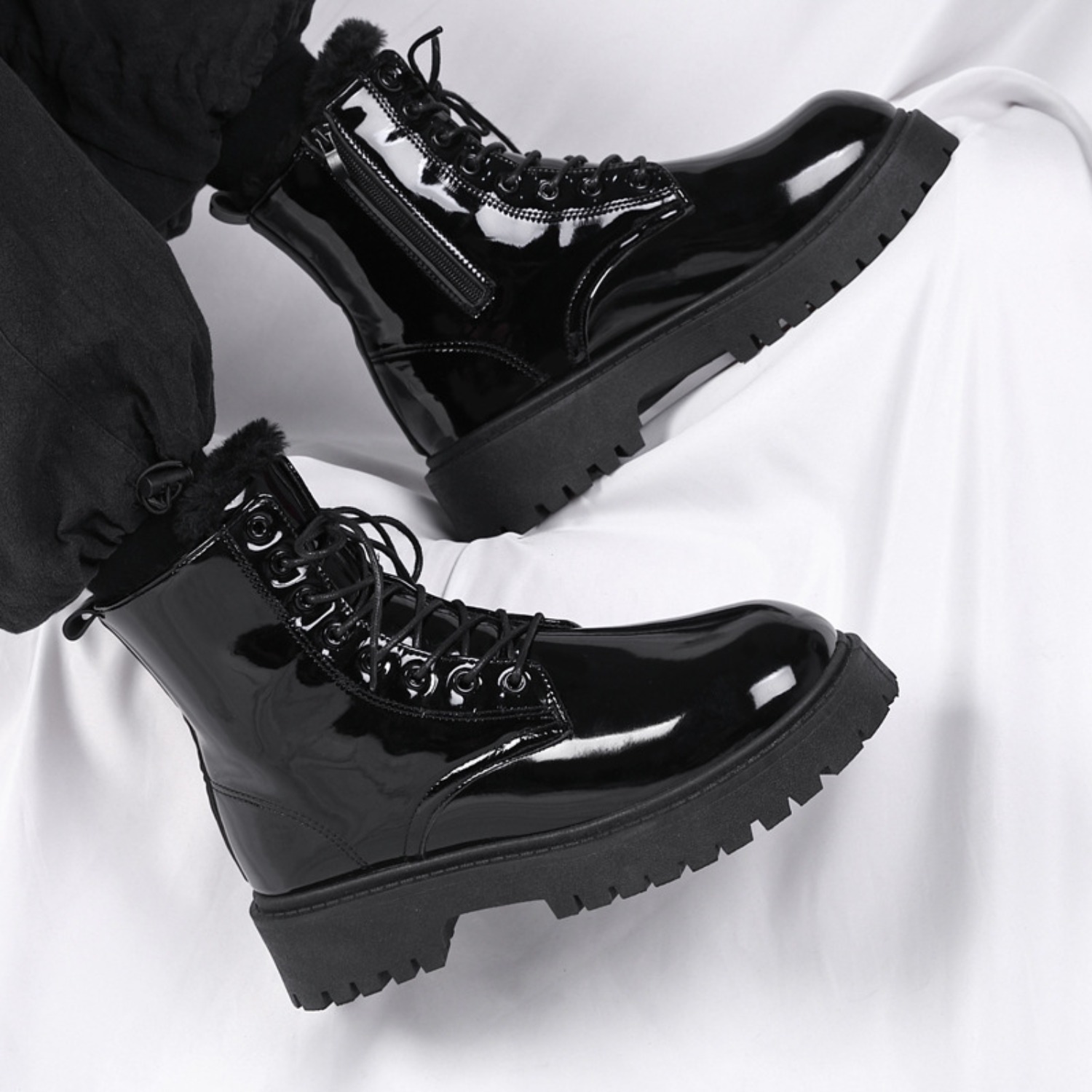Men's warm plush high-top boot - Men'S Fashion For 30 Year Olds review and price