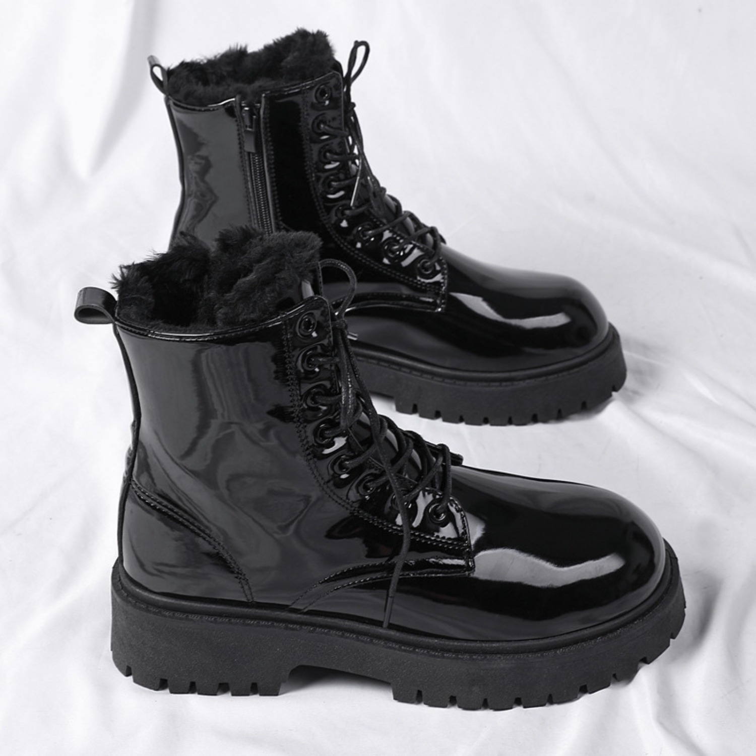 Men's warm plush high-top boot - Men'S Fashion For 30 Year Olds review and price
