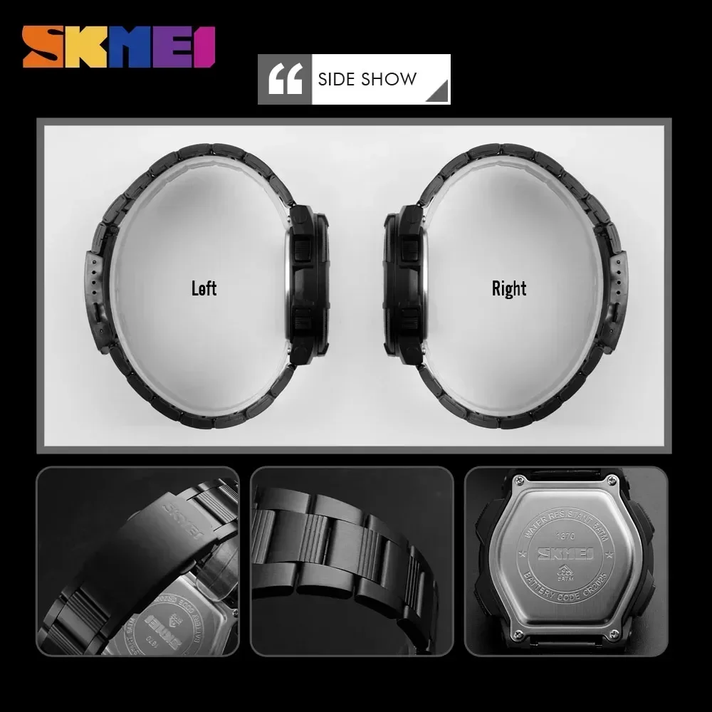 SKMEI 1370 Luxury Full Steel B - Men'S Fashion Zone review and price