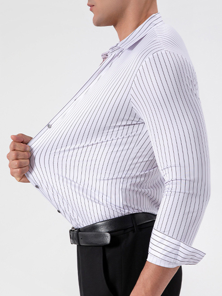 Retro Striped Wrinkle Free Str - Mens Fashion Dress Shirts review and price