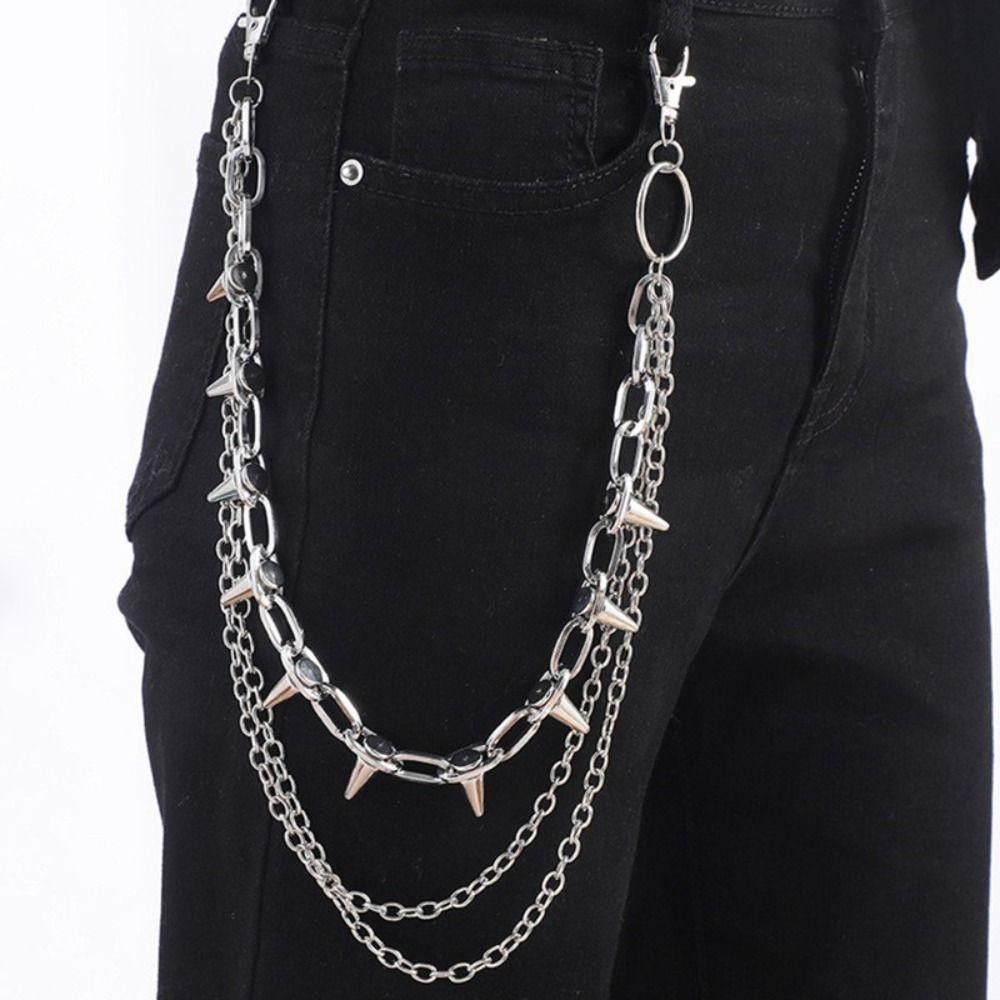 Unisex Hip Hop Punk Rock Metal - Men'S Fashion Linen Pants review and price