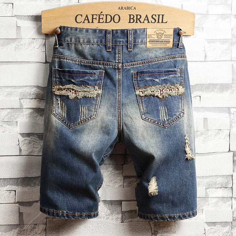 Ripped Hip-hop Denim Shorts Me - Men'S Fashion Linen Pants review and price