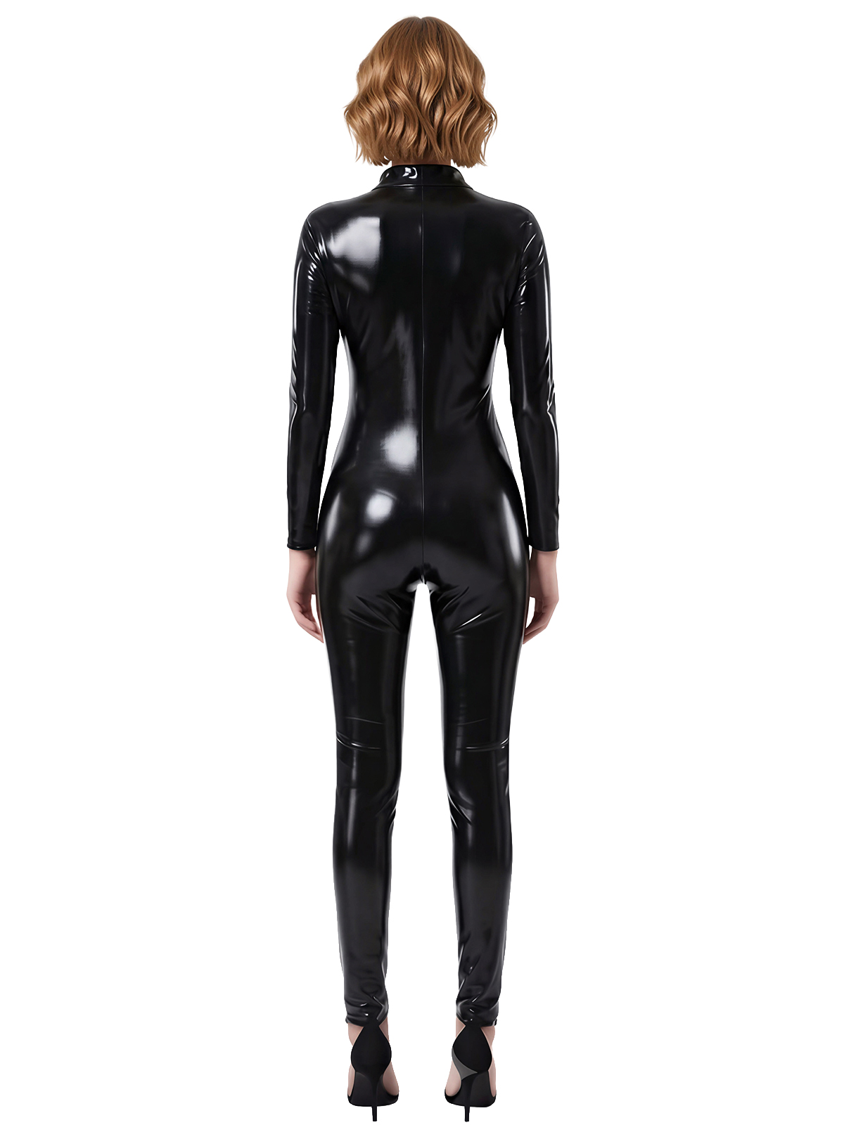 Women's Shiny PU Leather Zippe - Men'S Fashion Night Out review and price