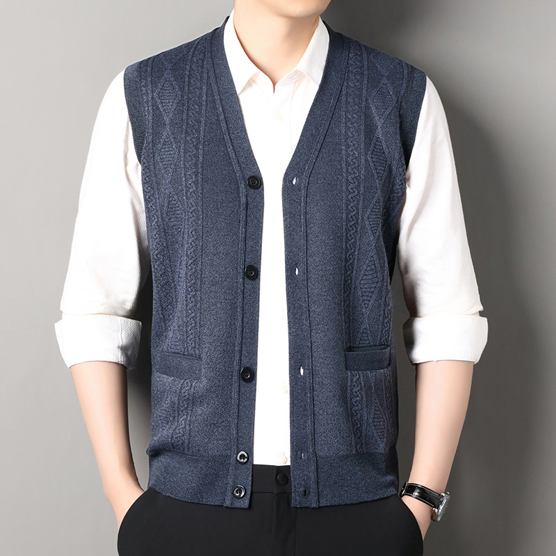 Autumn Winter Mens Vest Casual - Men'S Fashion V Neck Sweater review and price