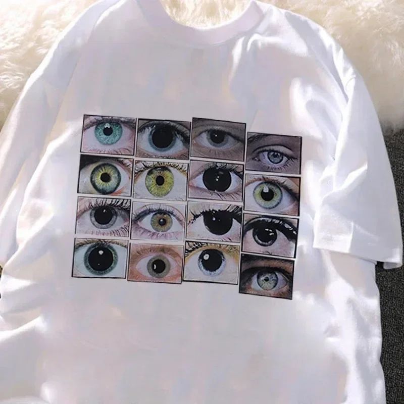 Eyes Printed Harajuku Y2K T-sh - Mens Fashion Dress Shirts review and price