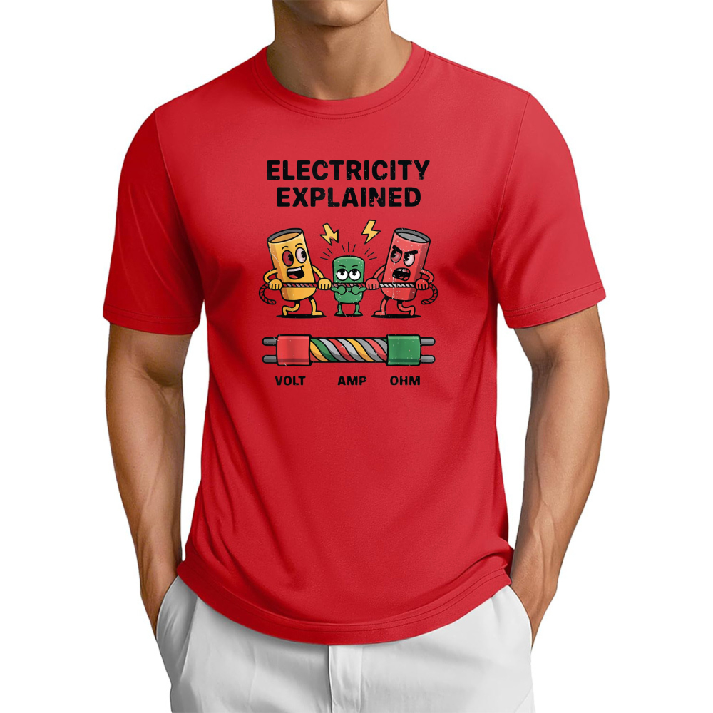 Funny Electricity Explained Pu - Men'S Fashion Explained review and price