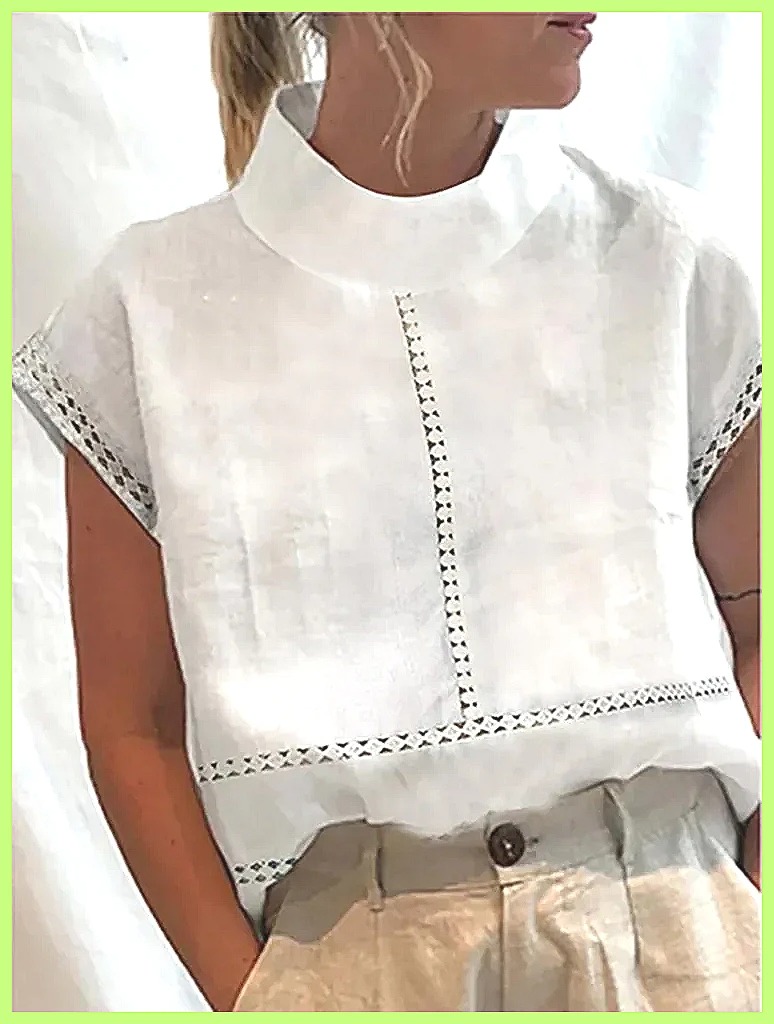 Women's Cotton Linen Pullover  - Linen Shirt Summer review and price