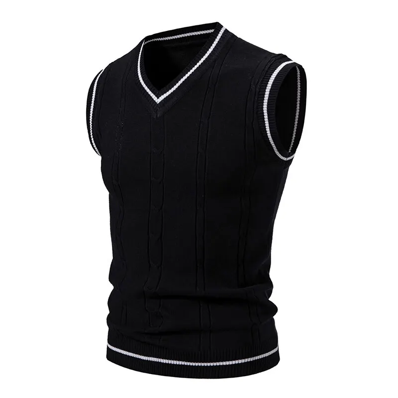 Autumn Men's V Neck Knit Vests - Men'S Fashion V Neck Sweater review and price