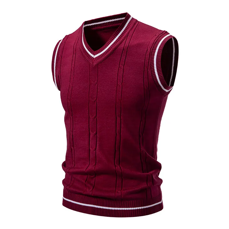 Autumn Men's V Neck Knit Vests - Men'S Fashion V Neck Sweater review and price