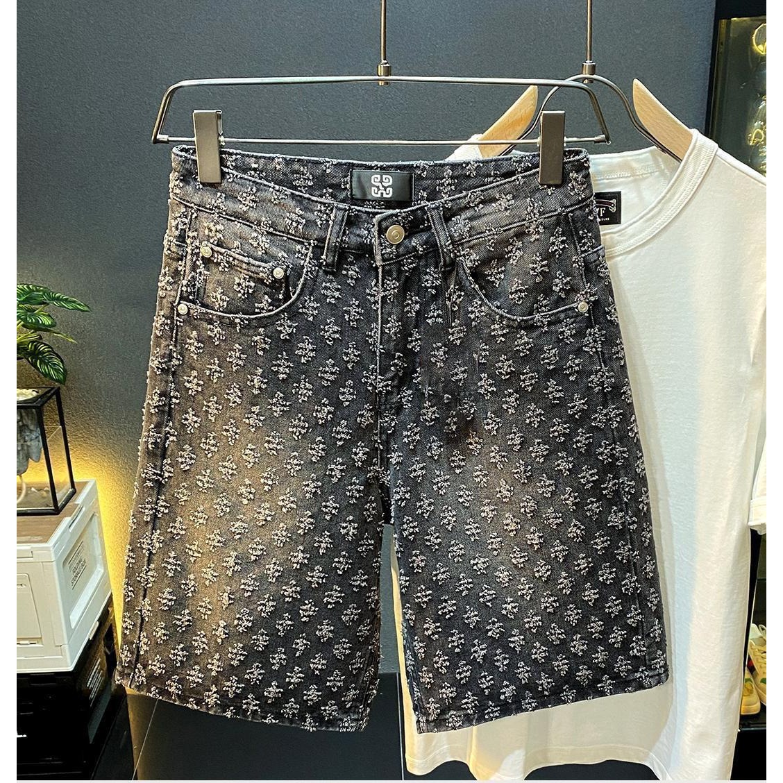 Summer High Street Denim Short - Men'S Fashion Linen Pants review and price