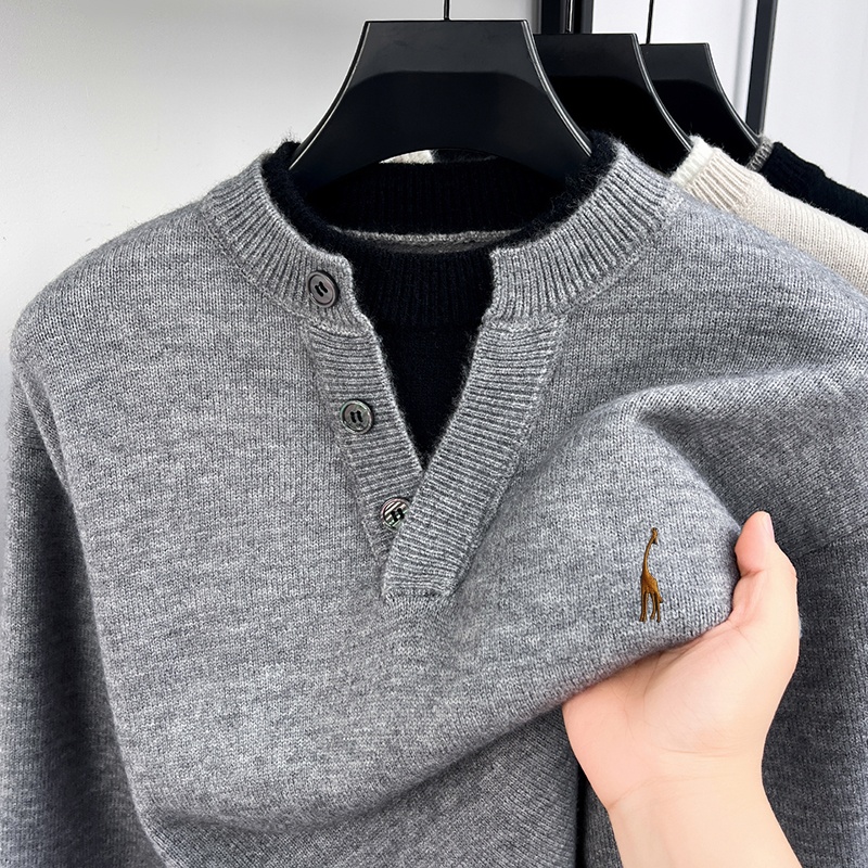 Fashion Trend Men’s Long-Sleev - Men'S Fashion V Neck Sweater review and price