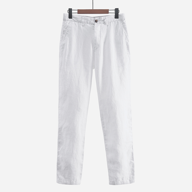 Japanese style simple men's li - Men'S Fashion Linen Pants review and price
