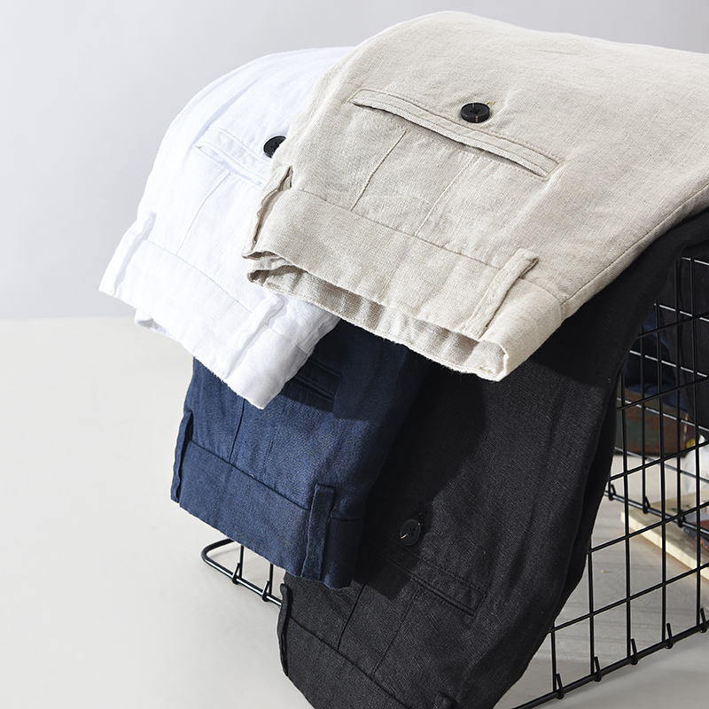 Japanese style simple men's li - Men'S Fashion Linen Pants review and price