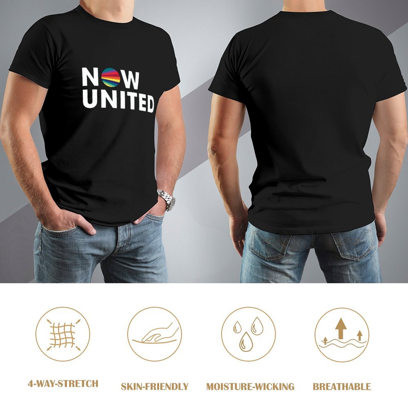 NOW UNITED T-Shirt korean fash - Men'S Fashion Now review and price