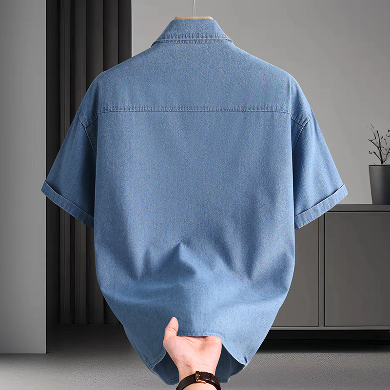 Men's Denim Shirt Summer Fashi - Mens Fashion Urban review and price