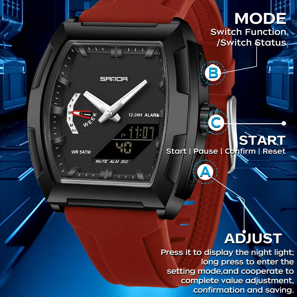 SANDA Military Man Watches Lux - Men'S Fashion Zone review and price