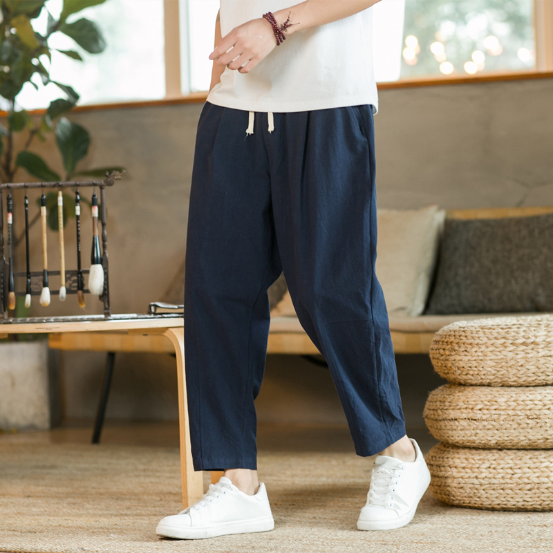 Men's Trousers Cotton Linen Fa - Men'S Fashion Linen Pants review and price