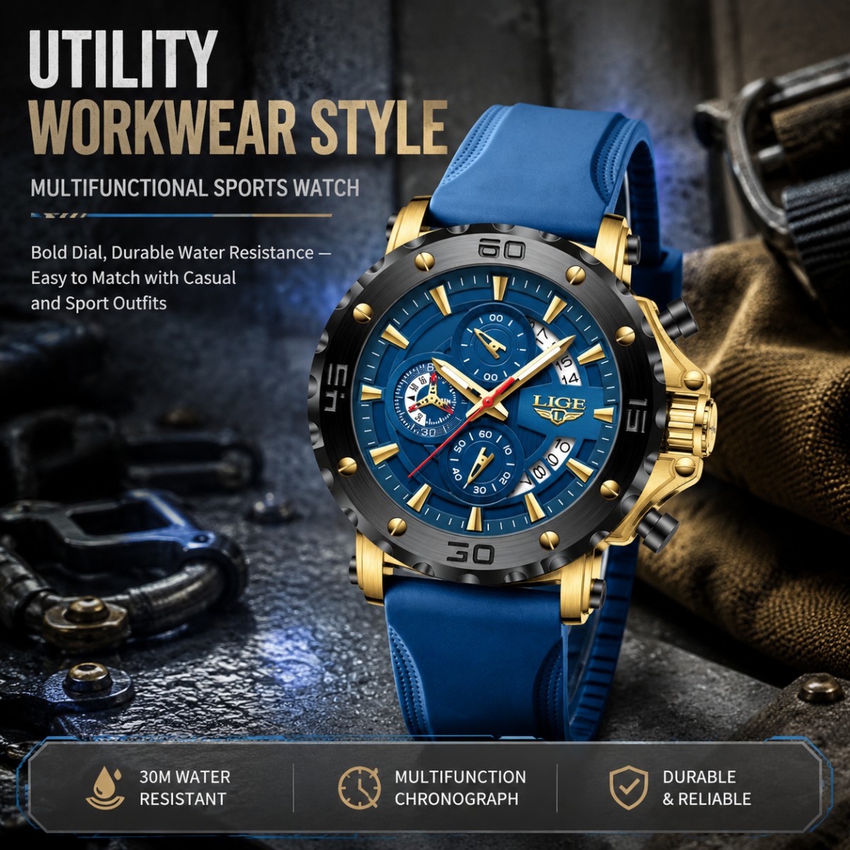 LIGE Military Watches For Man  - Men'S Fashion Zone review and price