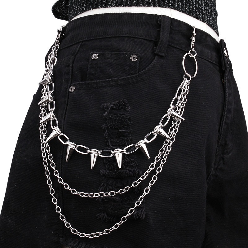 Hip Hop Punk Rock Metal Pants  - Men'S Fashion Linen Pants review and price