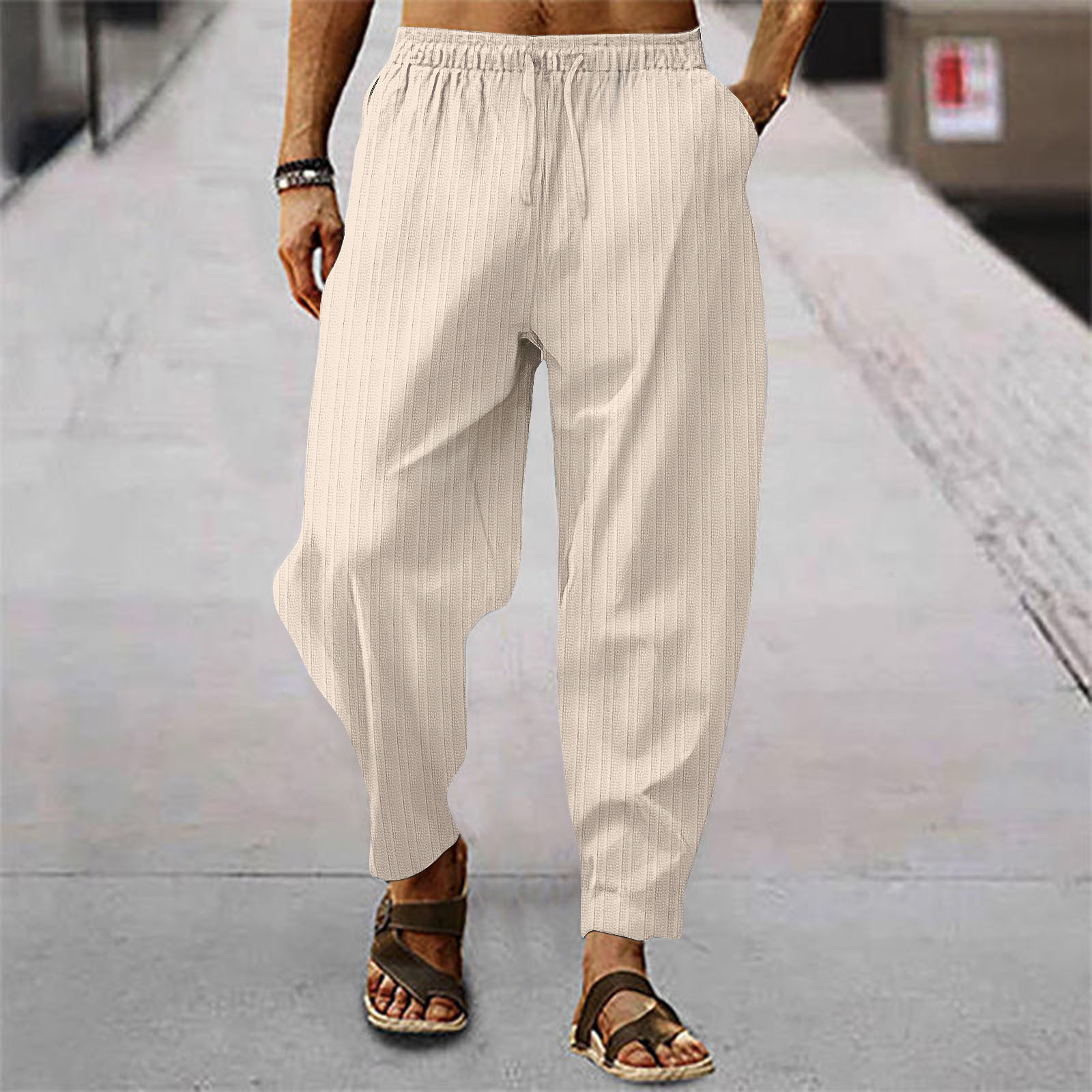 2026 New Fashion Mens Linen Wi - Men'S Fashion Linen Pants review and price