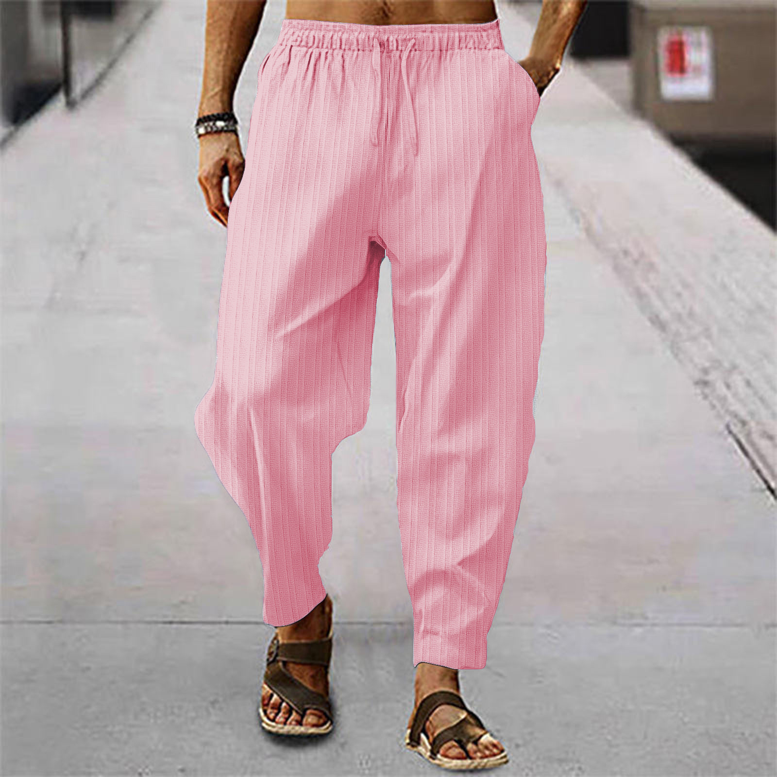 2026 New Fashion Mens Linen Wi - Men'S Fashion Linen Pants review and price