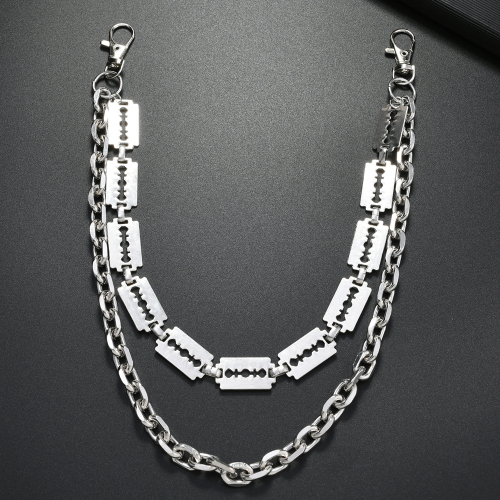 Punk Metal Chain Keychains for - Men'S Fashion Linen Pants review and price