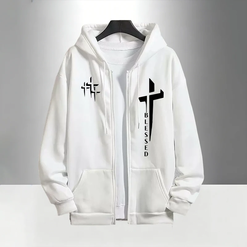 Cross Blessed Print Tracksuit  - Mens Fashion Urban review and price