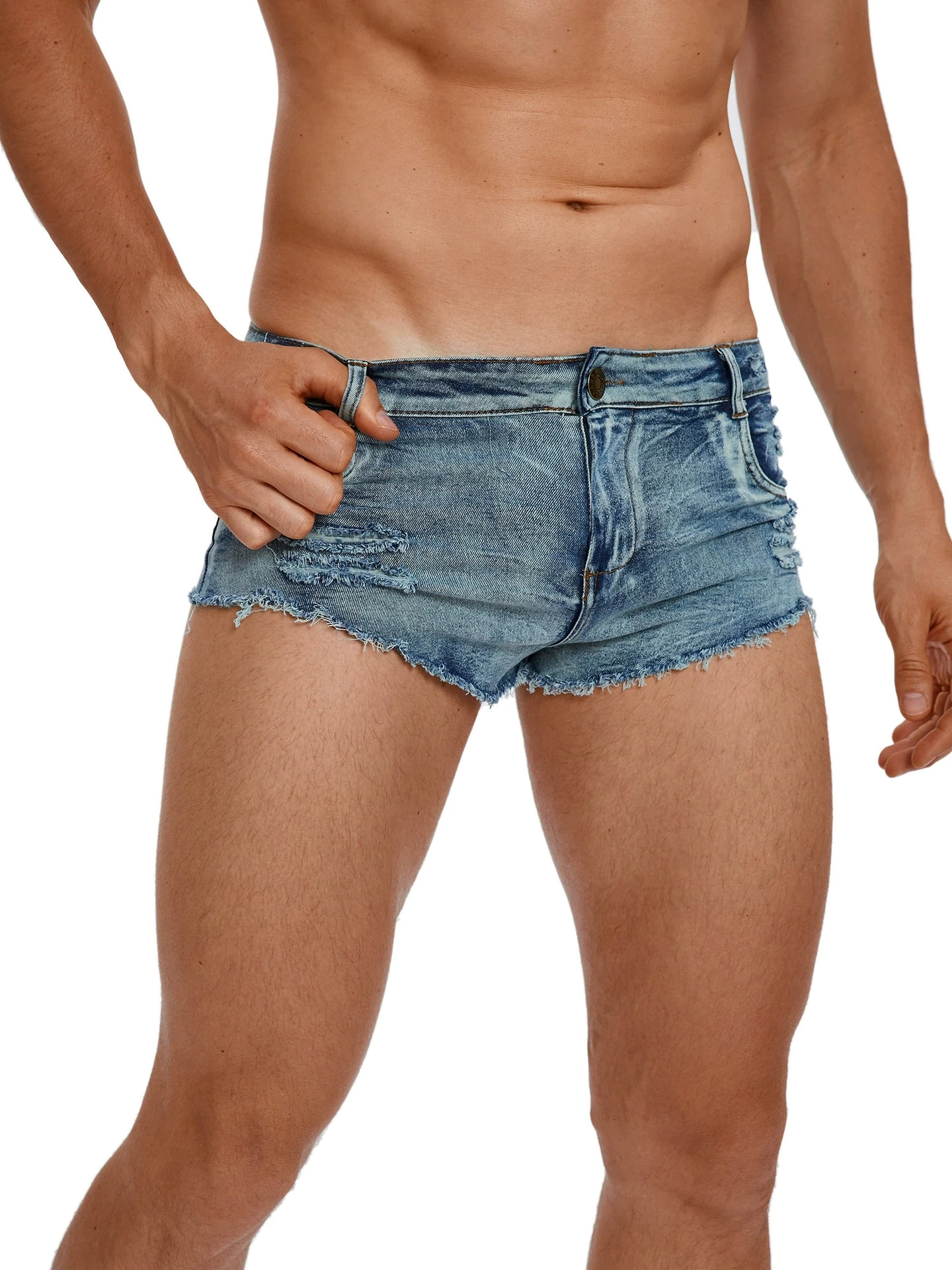 Men's Low Waist Jeans Shorts F - Men'S Fashion Linen Pants review and price