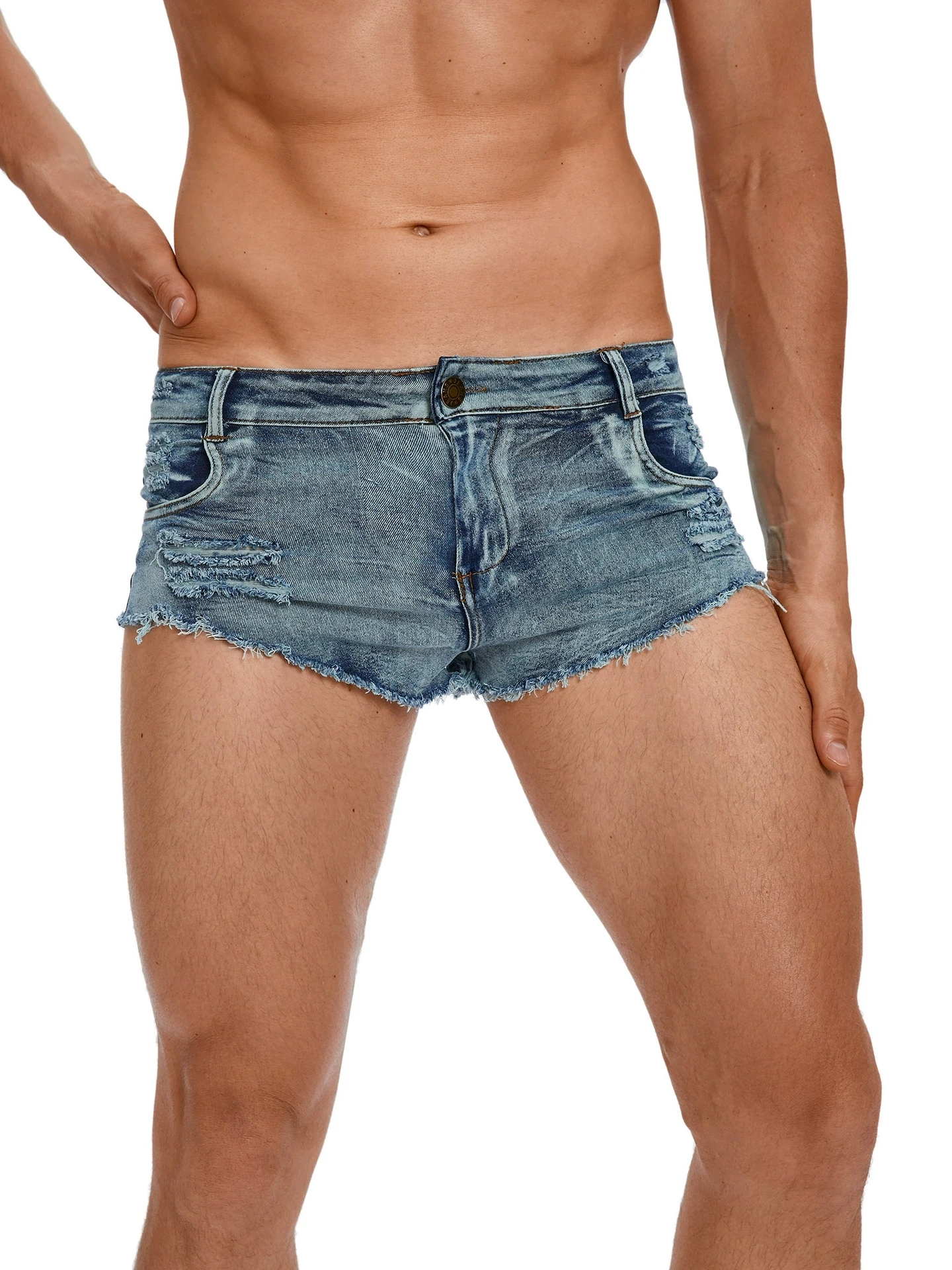 Men's Low Waist Jeans Shorts F - Men'S Fashion Linen Pants review and price