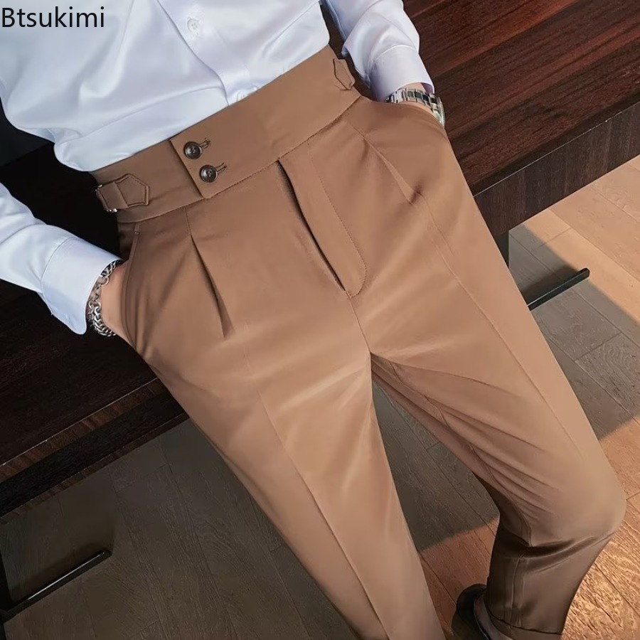 New 2026 Men's Solid Color Sui - Men'S Fashion Linen Pants review and price