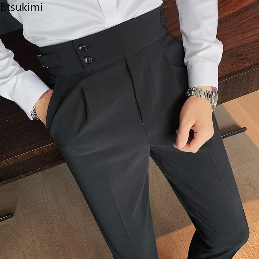 New 2026 Men's Solid Color Sui - Men'S Fashion Linen Pants review and price