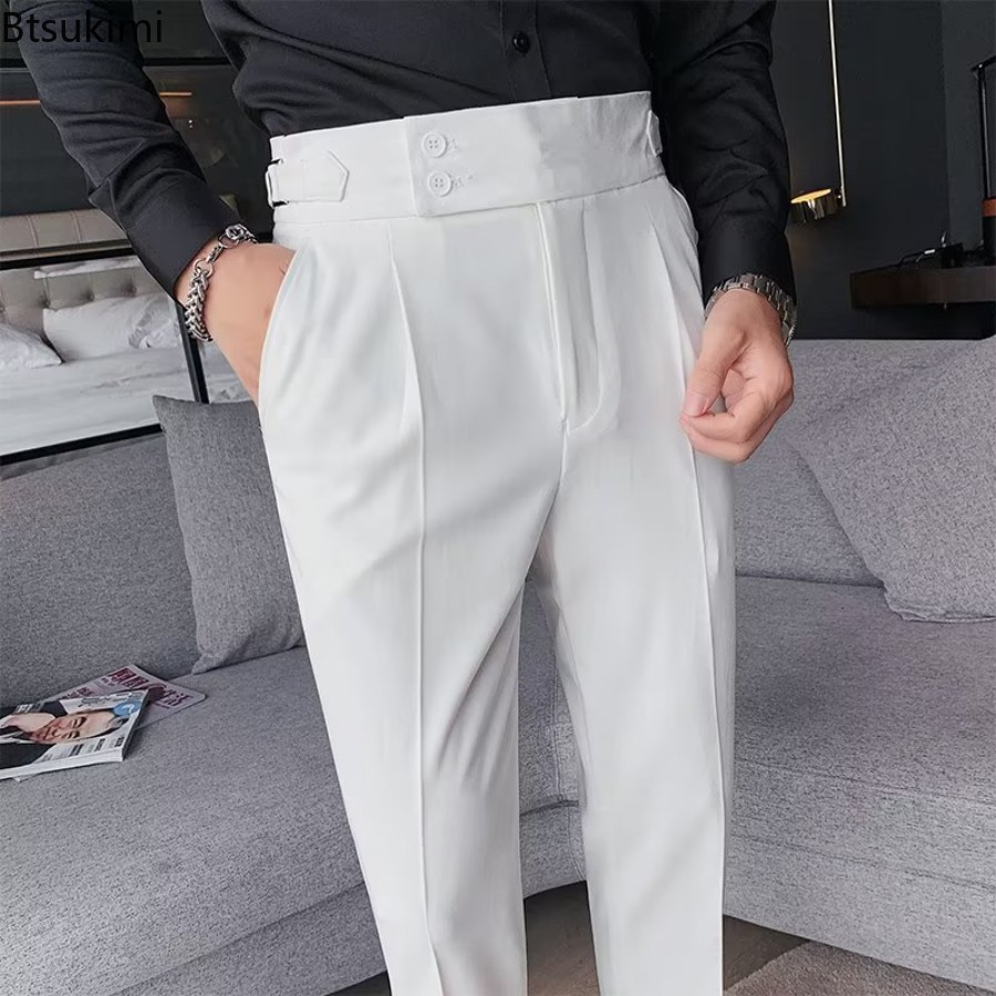 New 2026 Men's Solid Color Sui - Men'S Fashion Linen Pants review and price