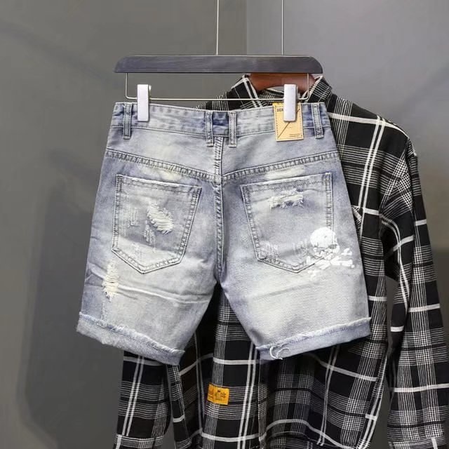 Summer Men's Worn Bead Hole Be - Men'S Fashion Linen Pants review and price