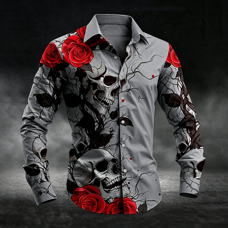 Men Stylish Button‑Up Shirt Vi - Men'S Fashion Night Out review and price